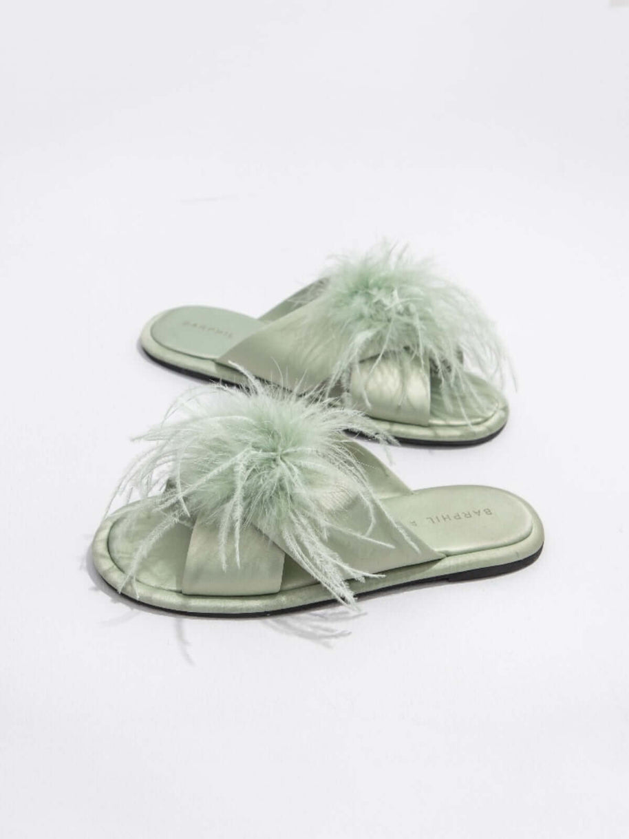 Ulivary Luxe Feather Slippers (more colors)
