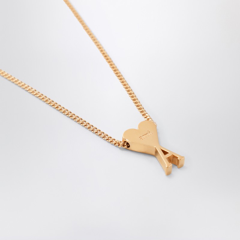 Ami Paris Gold Ami De Coeur Necklace