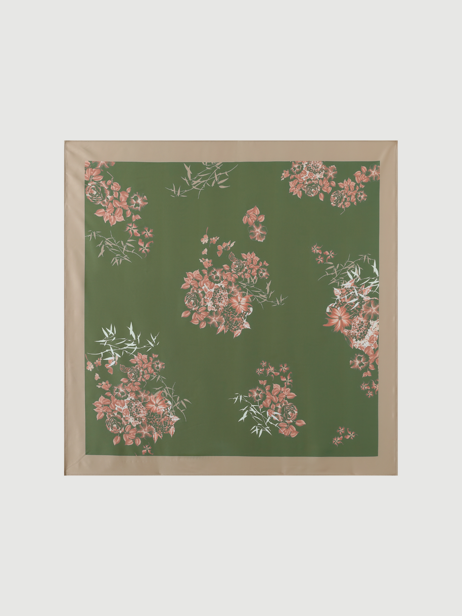 Ulivary Short Kimono Robe Olive