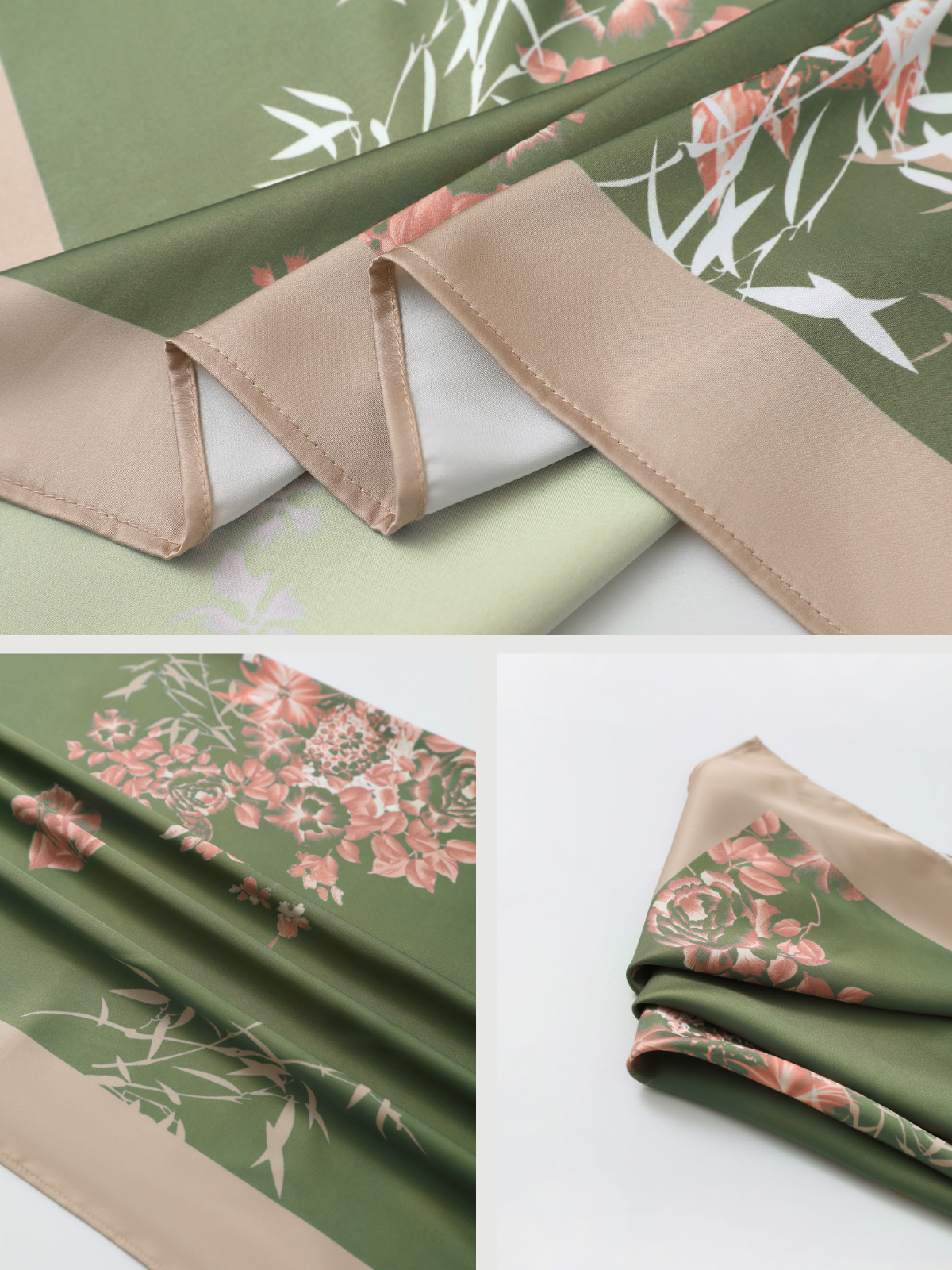 Ulivary Short Kimono Robe Olive