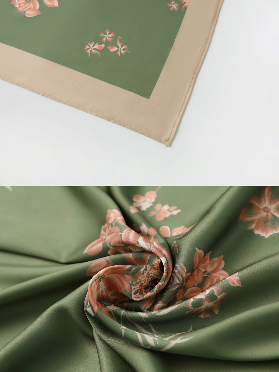 Ulivary Short Kimono Robe Olive