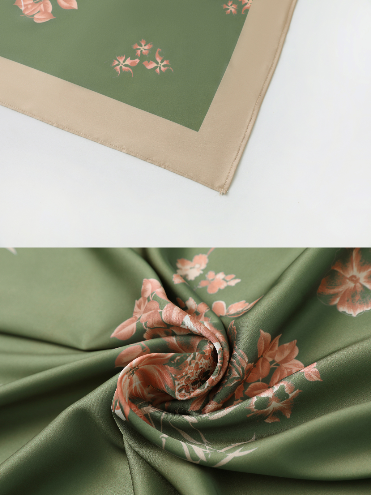 Ulivary Short Kimono Robe Olive