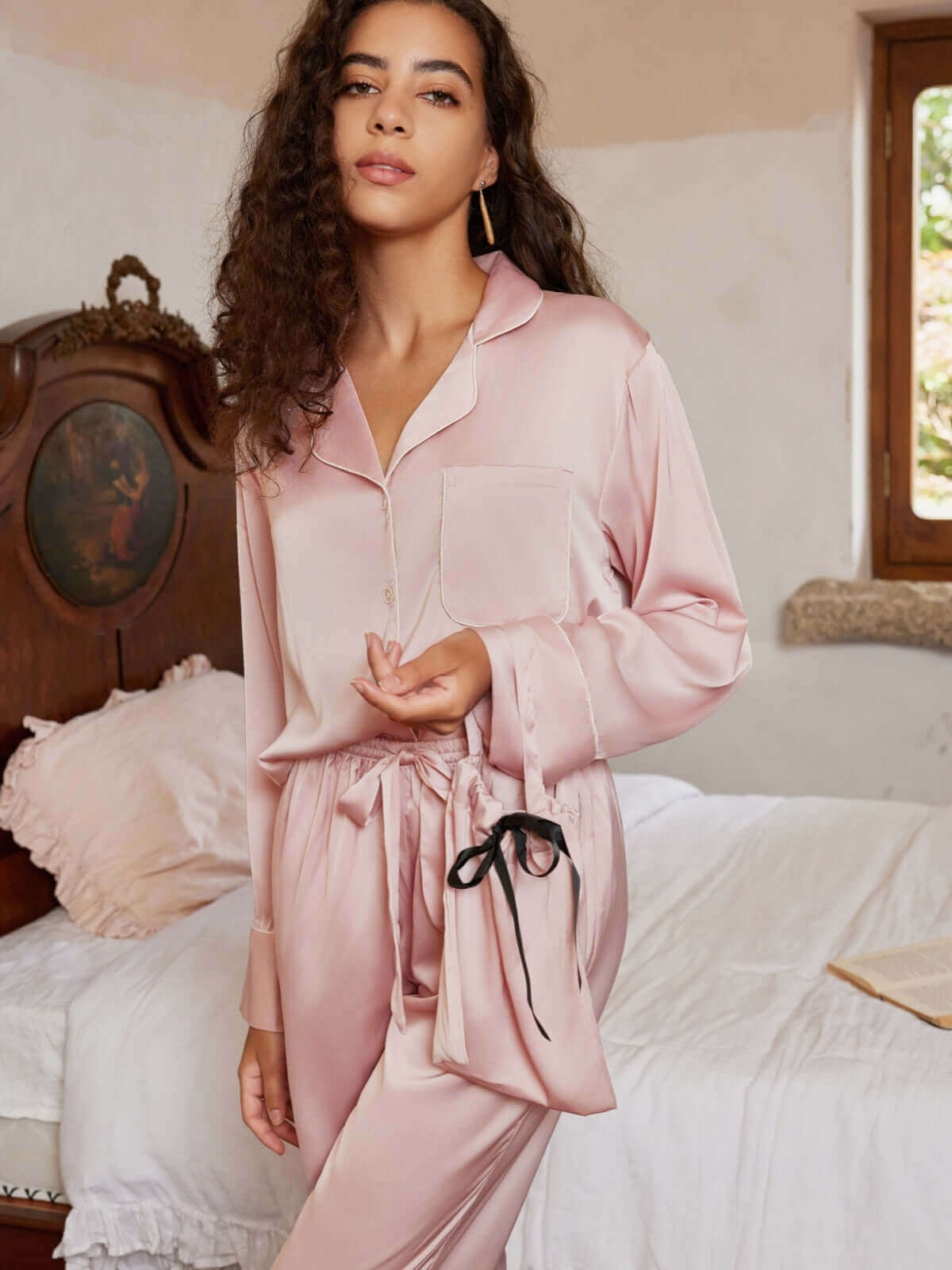 Ulivary Lapel Pajama Set 3 Pcs