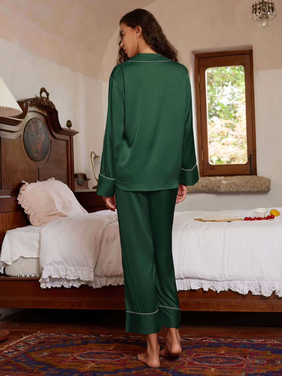 Ulivary Lapel Pajama Set 3 Pcs