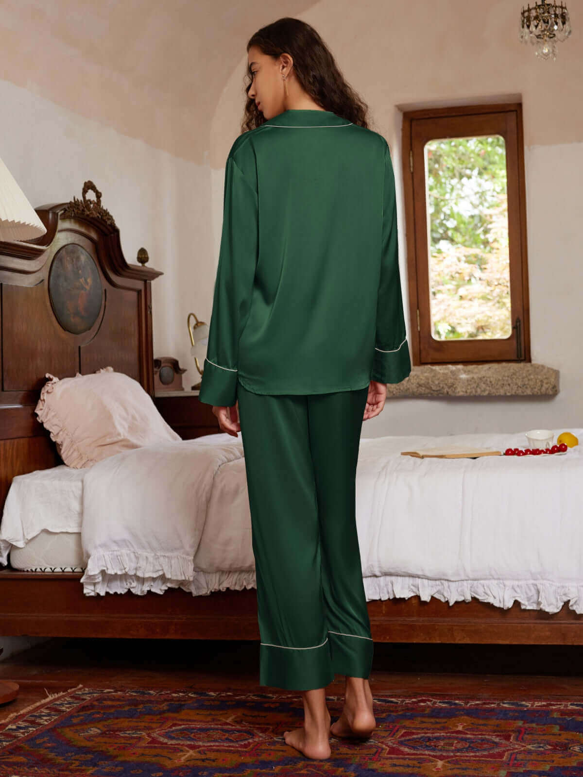 Ulivary Lapel Pajama Set 3 Pcs