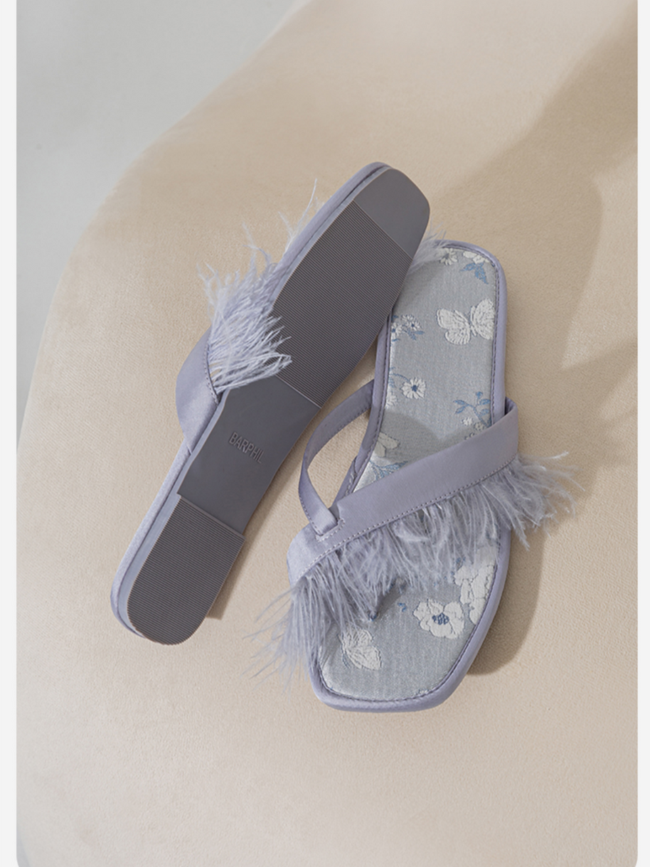 Ulivary Elegant Summer Toe Ring Slippers (more colors)