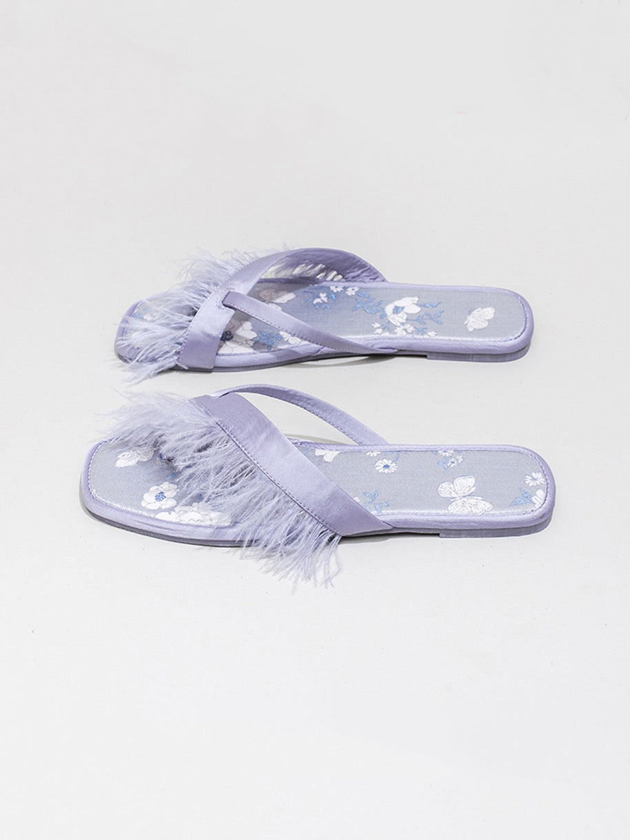Ulivary Elegant Summer Toe Ring Slippers (more colors)