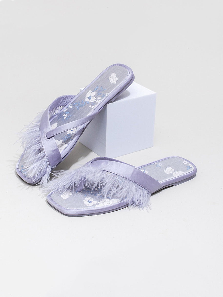 Ulivary Elegant Summer Toe Ring Slippers (more colors)