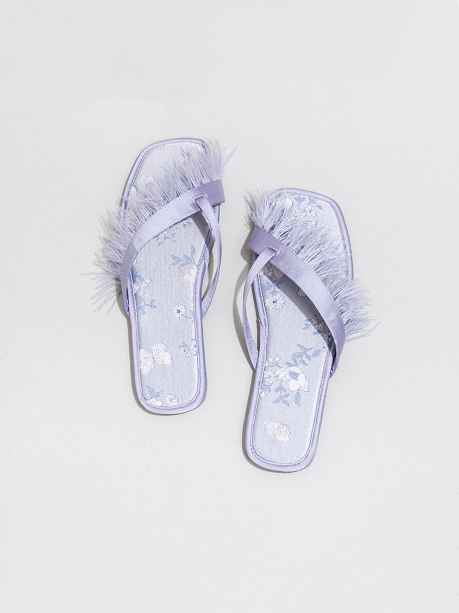 Ulivary Elegant Summer Toe Ring Slippers (more colors)