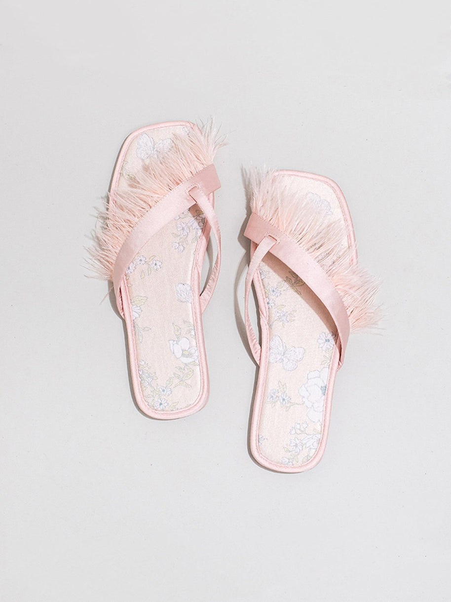 Ulivary Elegant Summer Toe Ring Slippers (more colors)