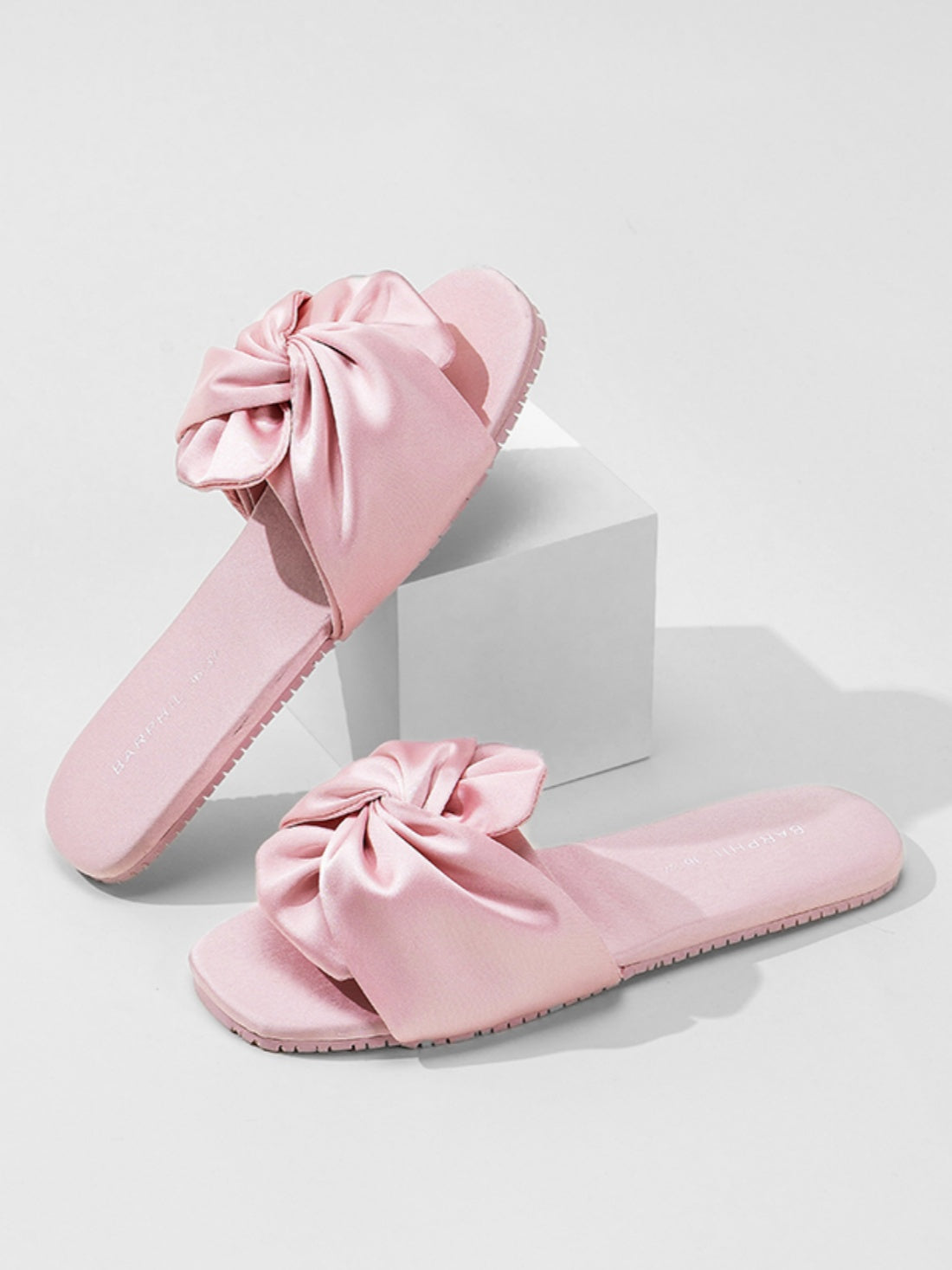 Ulivary Silky Satin Bow Slippers (more colors)
