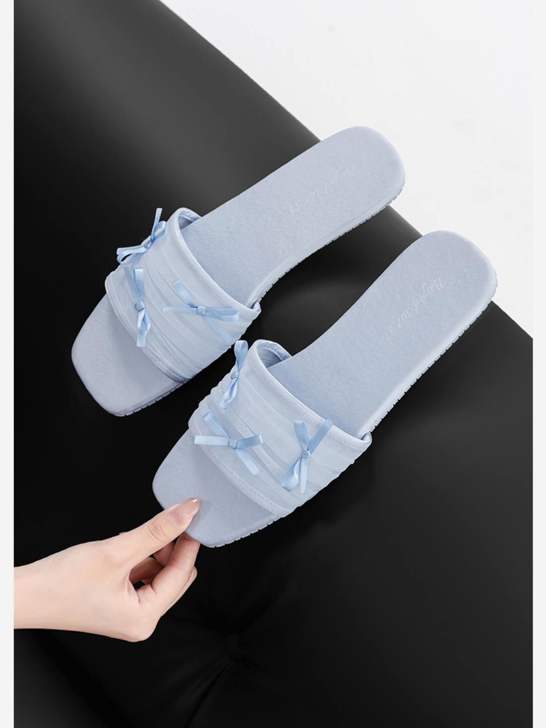 Ulivary Fairy Mesh Bow Home Slippers (more colors)