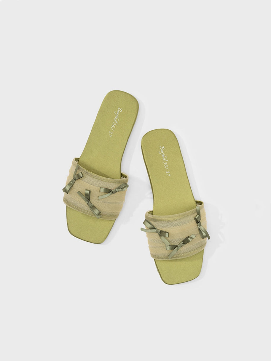Ulivary Fairy Mesh Bow Home Slippers (more colors)