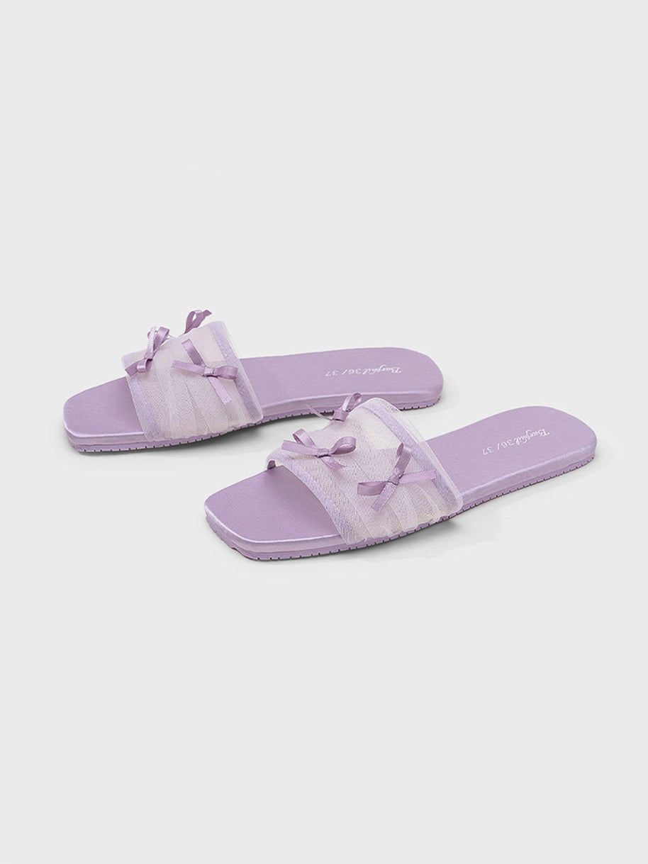Ulivary Fairy Mesh Bow Home Slippers (more colors)