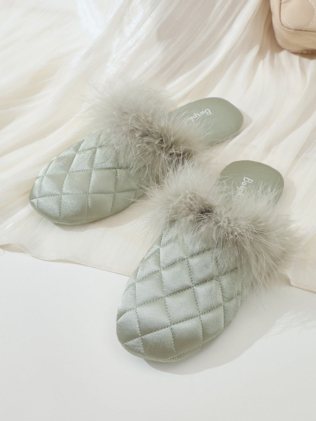 Ulivary Cozy Fall & Winter Silk Satin Slippers (more colors)