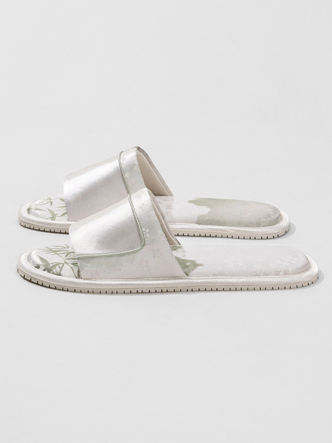 Ulivary New Eastern Jacquard Satin Slippers