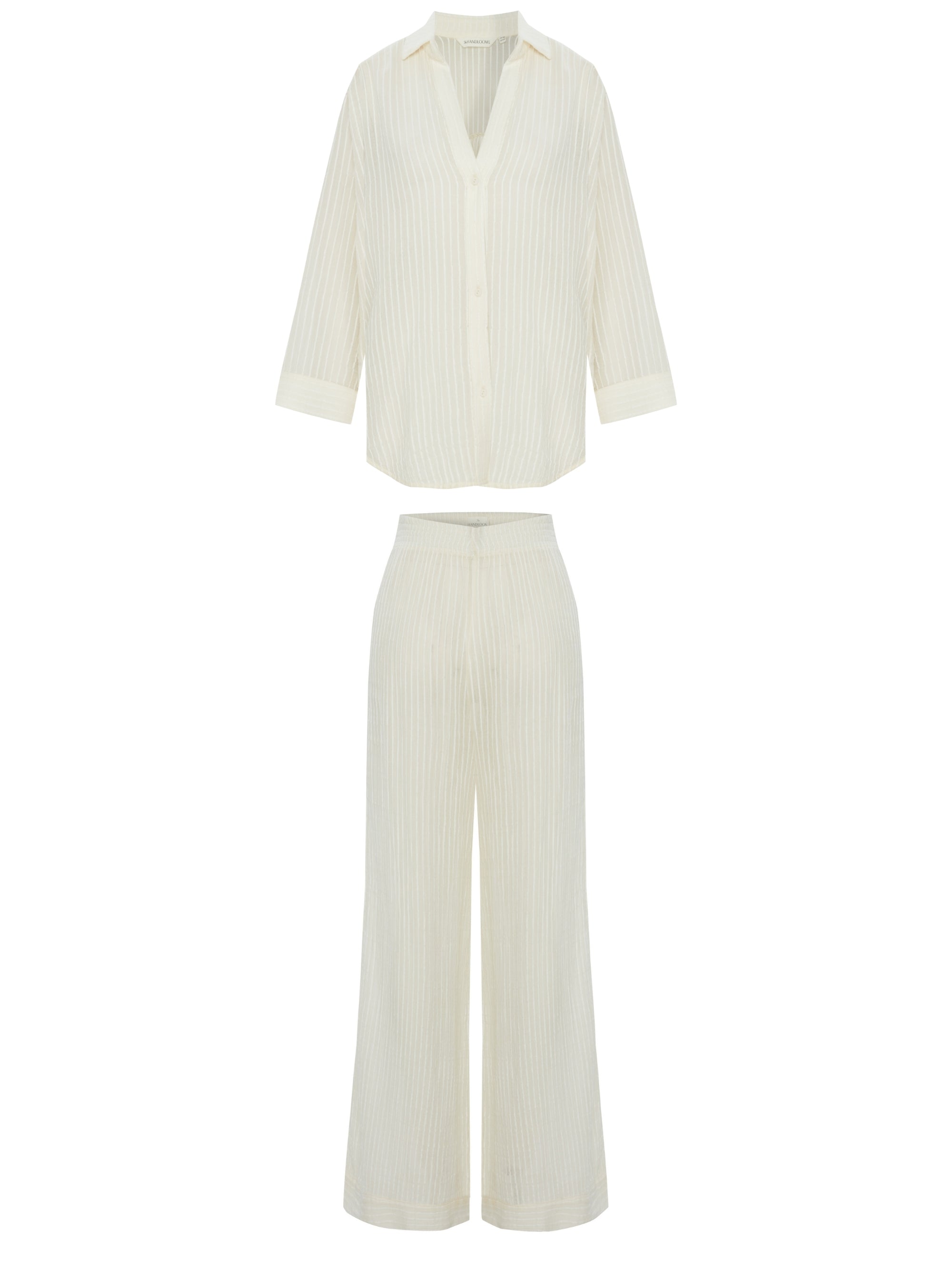 The Handloom Voyage Set - White Stripes