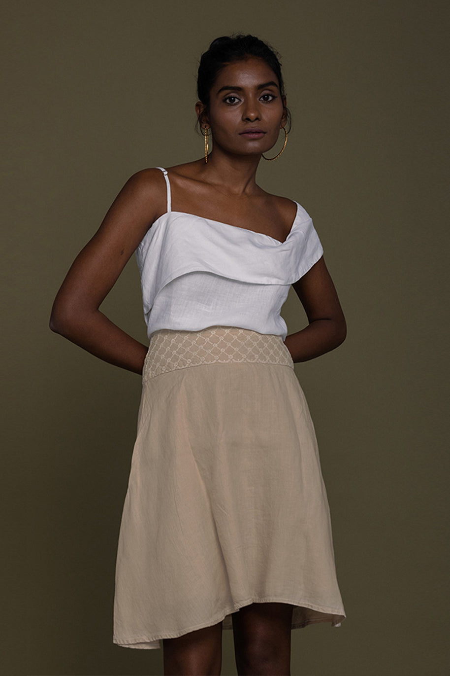 Wandering Wave Shirt In White