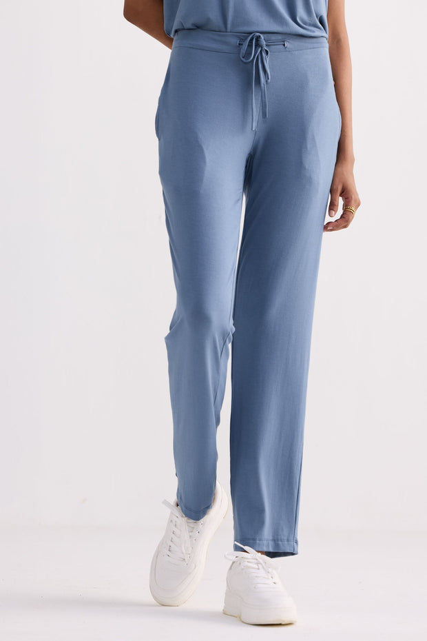 Reistor Wide Leg Pant in Blue