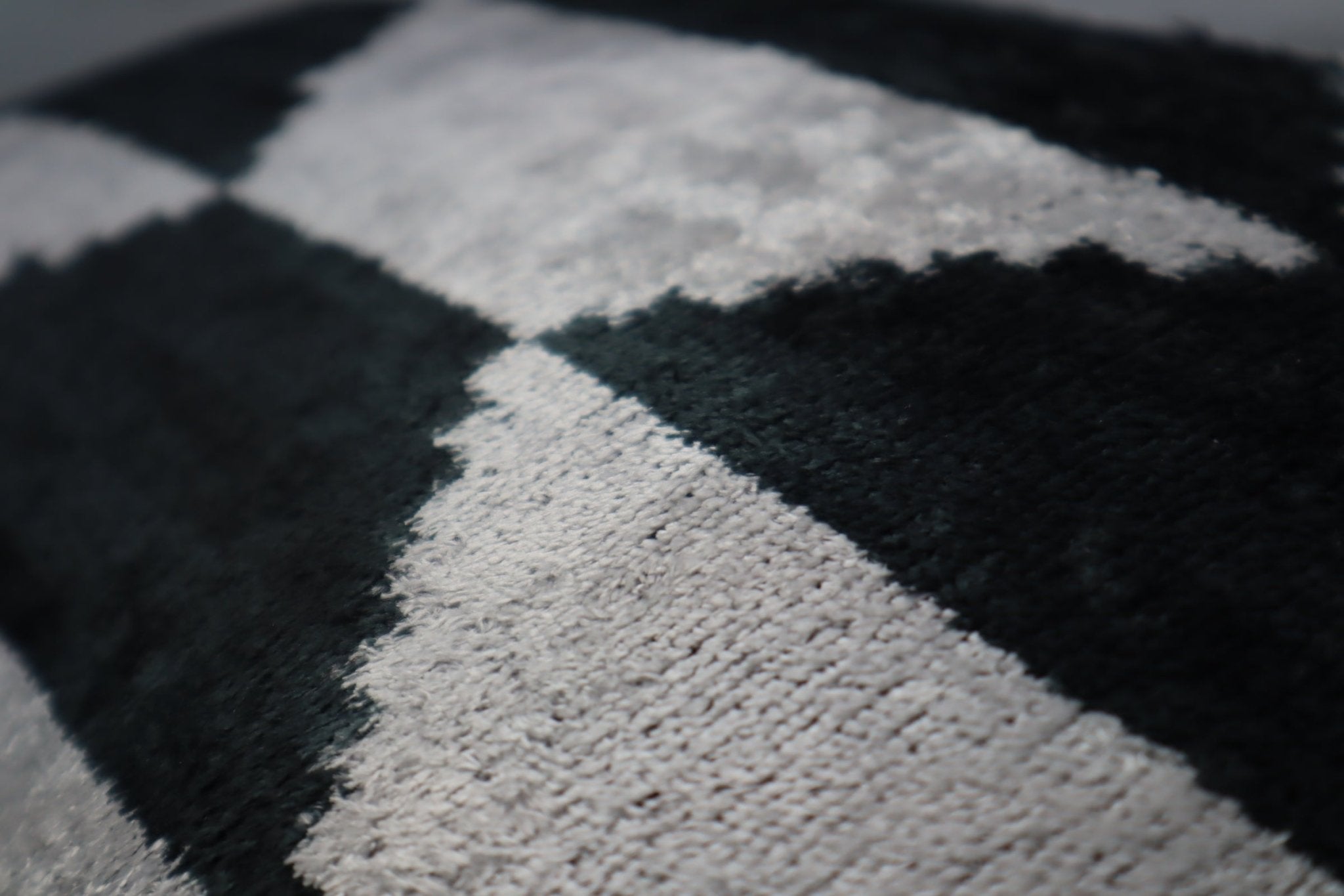 Canvello Black White Handmade 16x24 Silk Velvet Pillow, Organic Veg Dyed, Down/Feather Filled