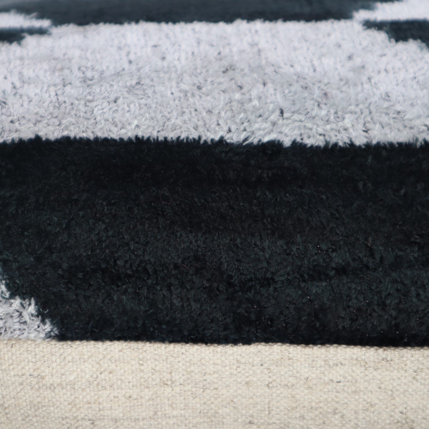 Canvello Black White Handmade 16x24 Silk Velvet Pillow, Organic Veg Dyed, Down/Feather Filled