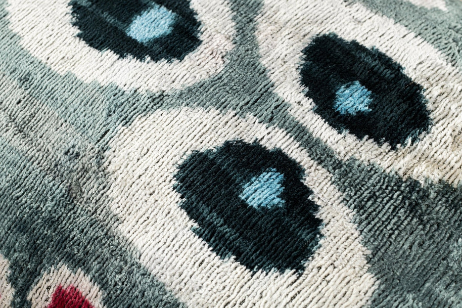 Canvello Organic Handmade Silk Velvet Pillow: 16x24 Inches With Premium Down Feather Insert - All-Natural Vegetable-Dyed Gray