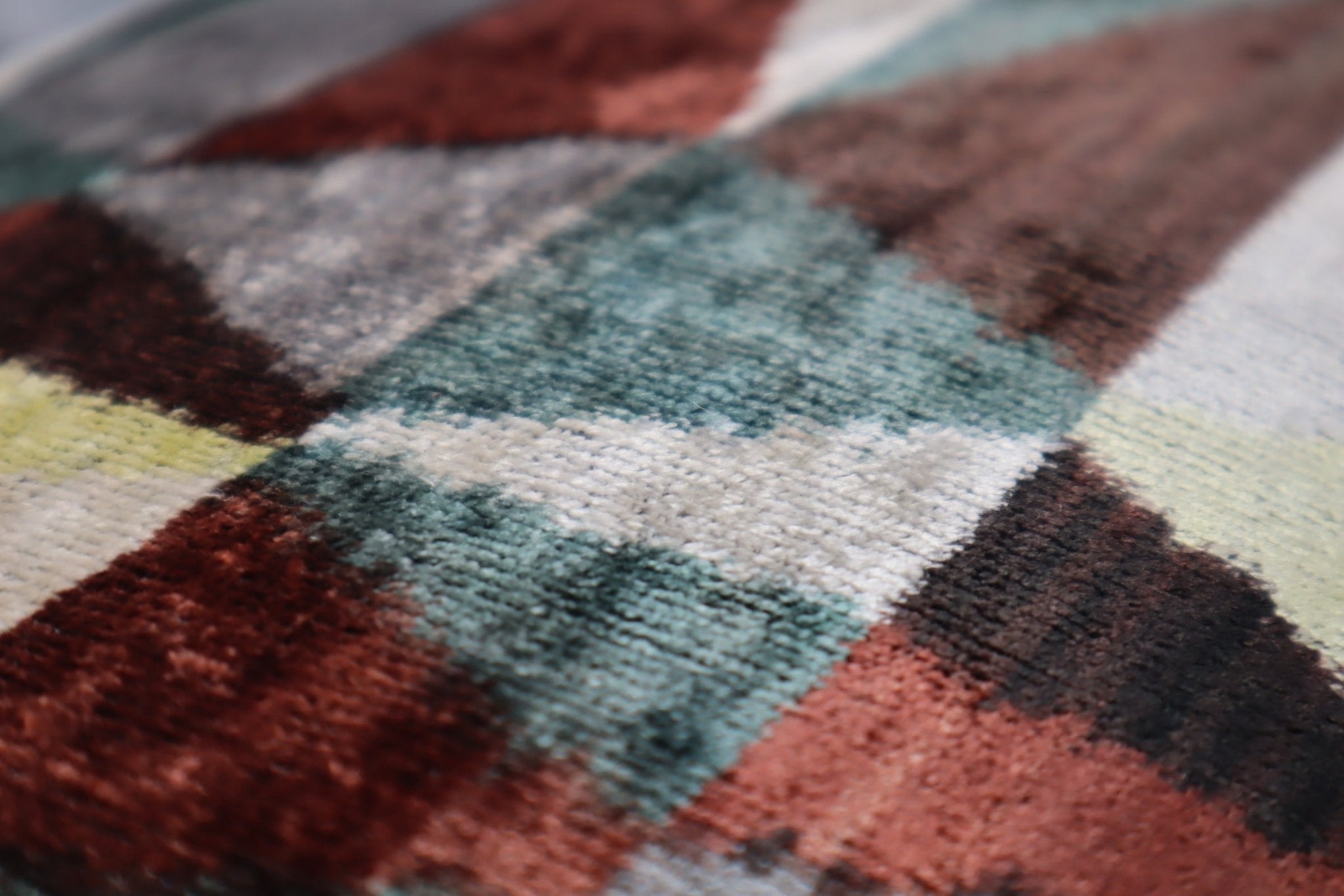 Canvello Teal Beige Brown Vegetable Dyed Handmade Turkish Silk Velvet Pillow - A Work Of Art