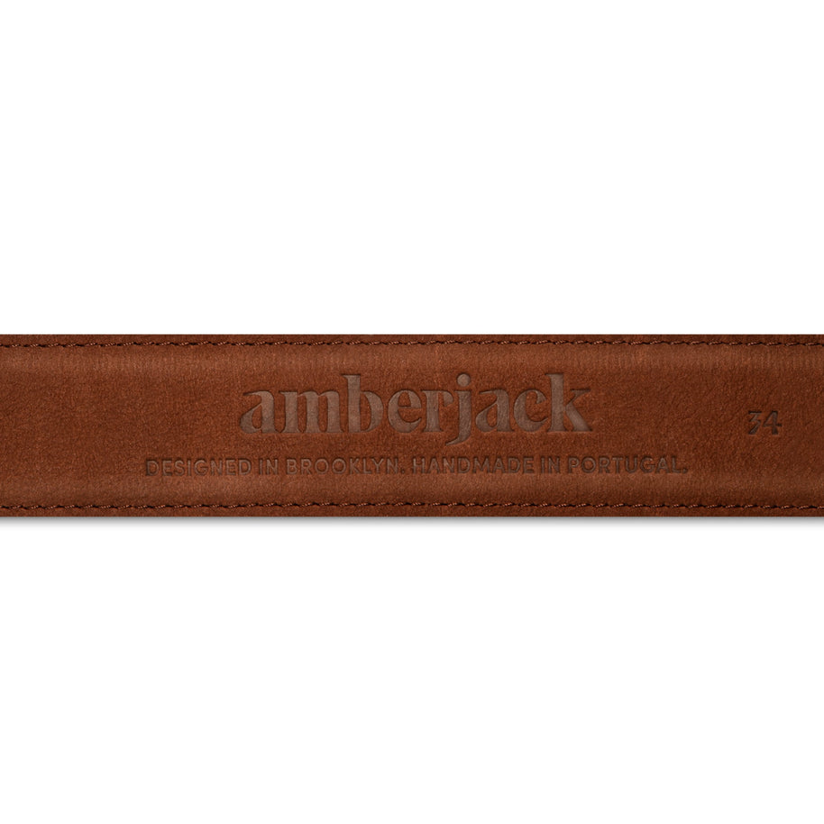 Amberjack Leather Belt (Chestnut)