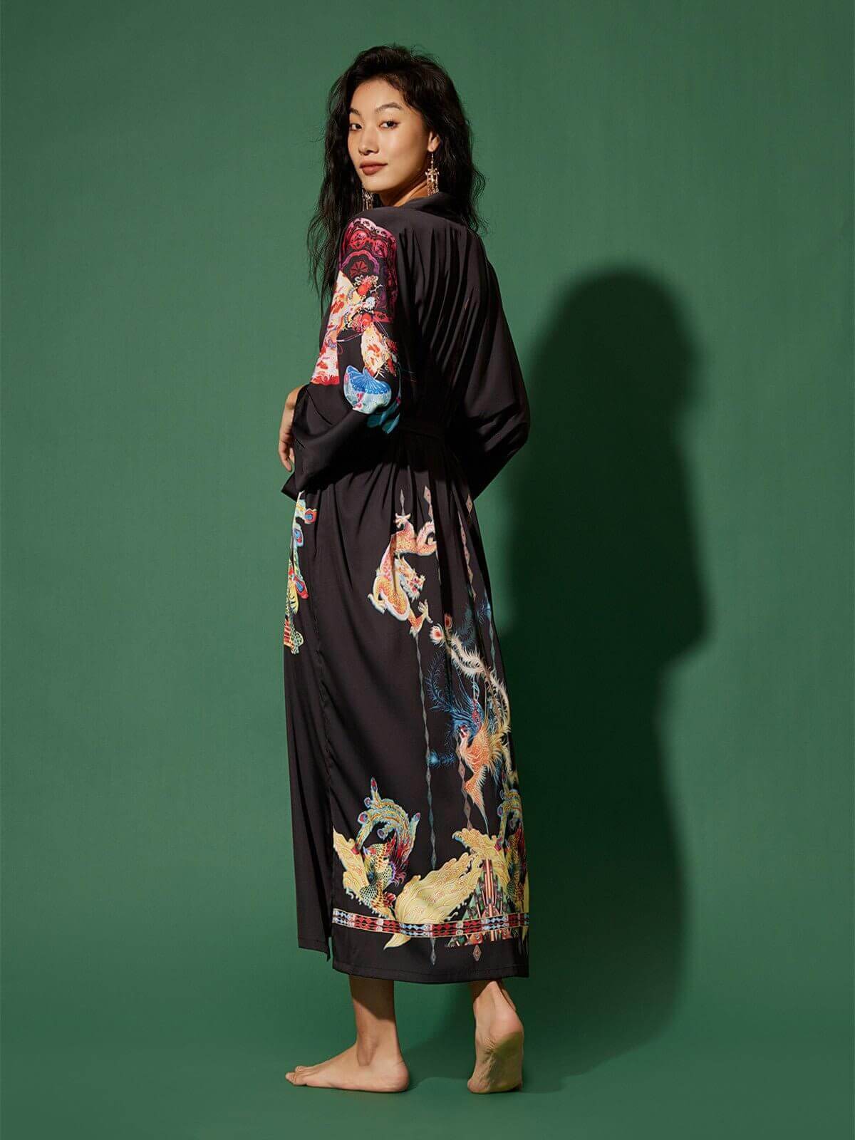 Ulivary Dragon Phoenix Kimono Robe