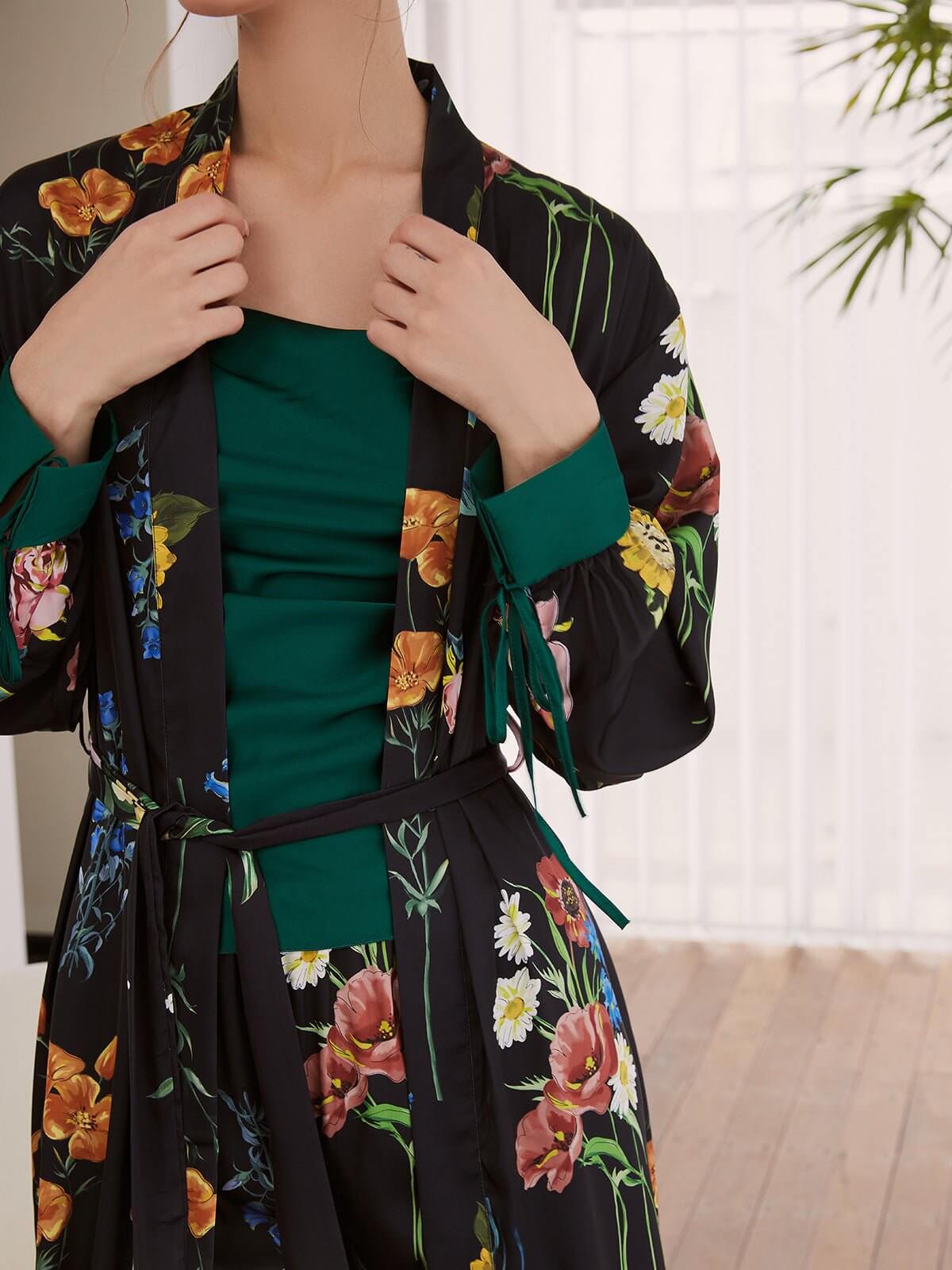 Ulivary Floral Pajama Set 3 Pcs