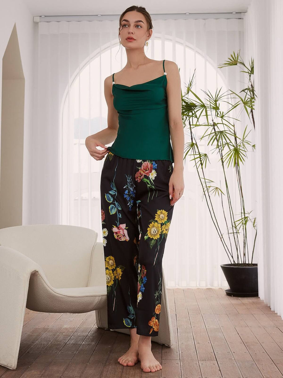 Ulivary Floral Pajama Set 3 Pcs