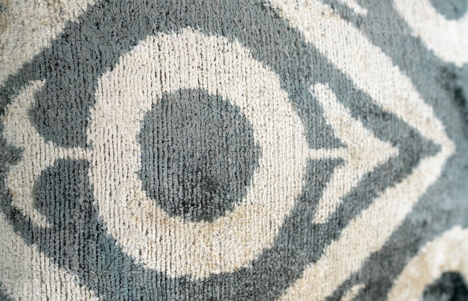 Geometric Gray Beige Throw Pillow 16x24 - Traditional Contemporary Cushion - Elegant Home Décor With Down Feather Insert