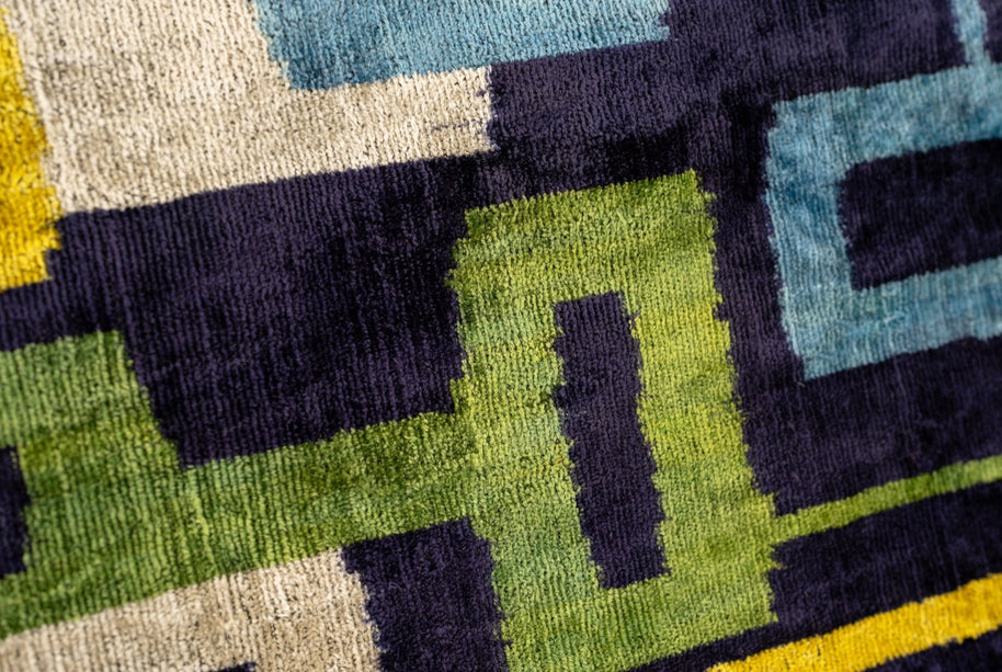 Handmade Velvet Throw Pillow With Modern Geometric Design - High-Quality 20x20 Inch Decorative Accent With Premium Down Feather Insert
