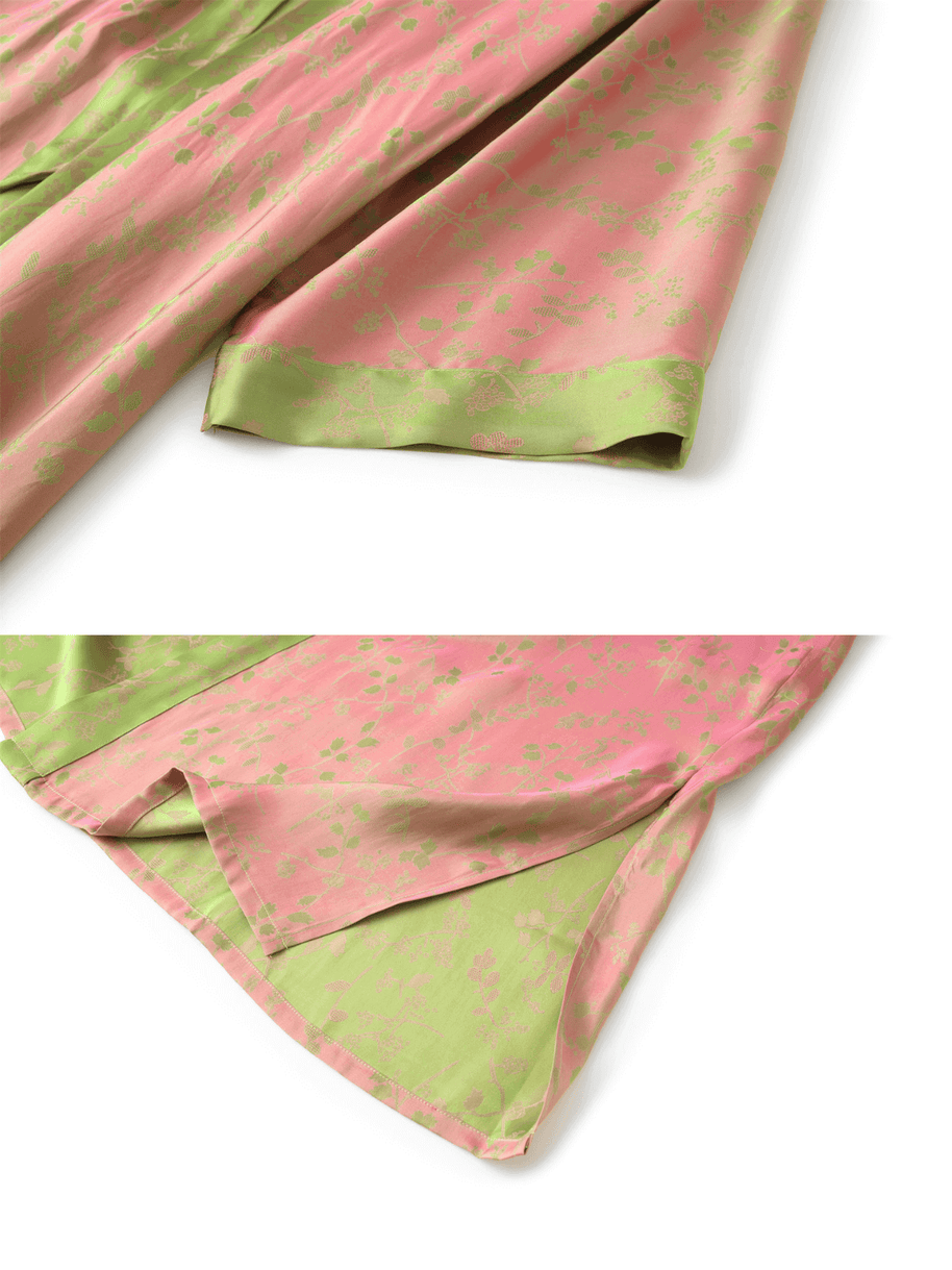 Ulivary Oriental Reversible Kimono Robe
