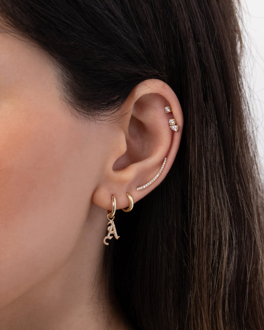 Zoe Lev 4 Prong Diamond Stud Earrings