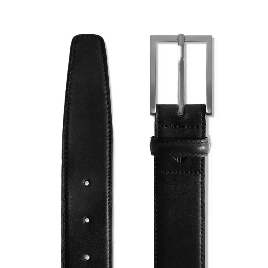 Amberjack Leather Belt (Obsidian)