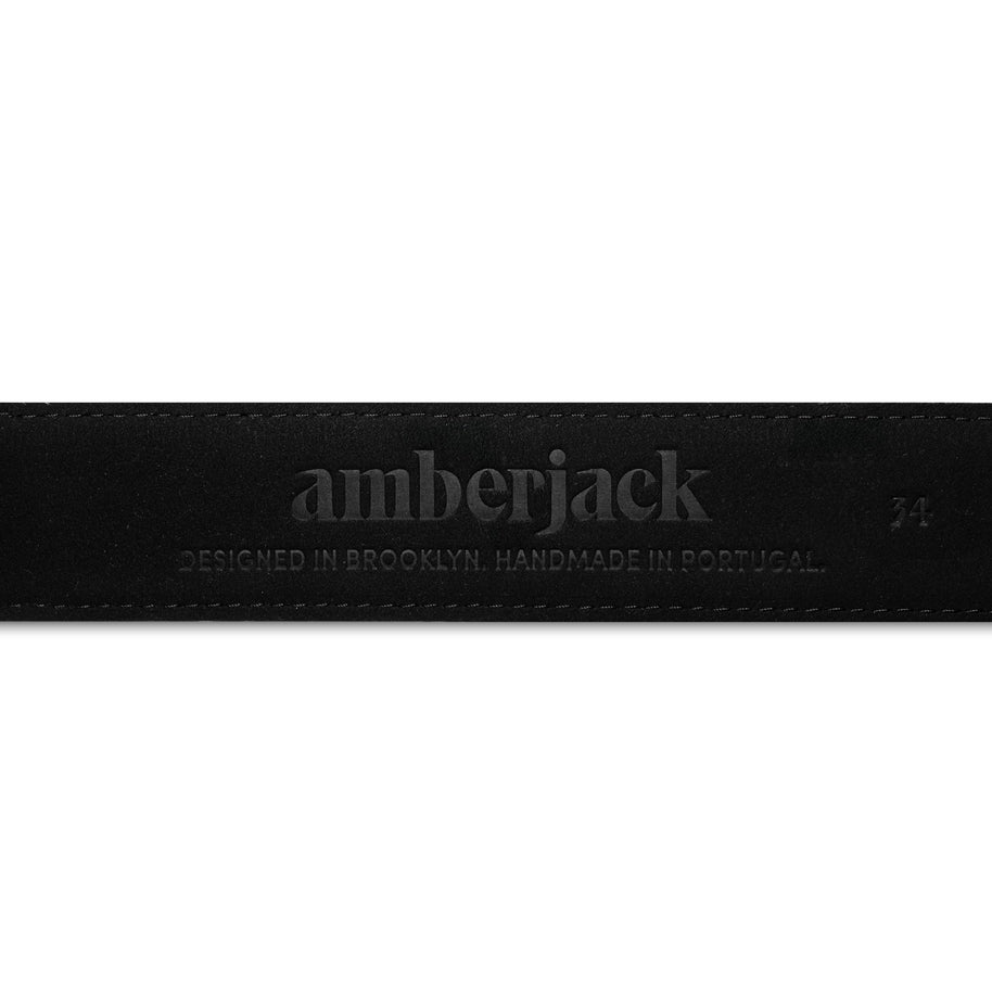 Amberjack Leather Belt (Obsidian)
