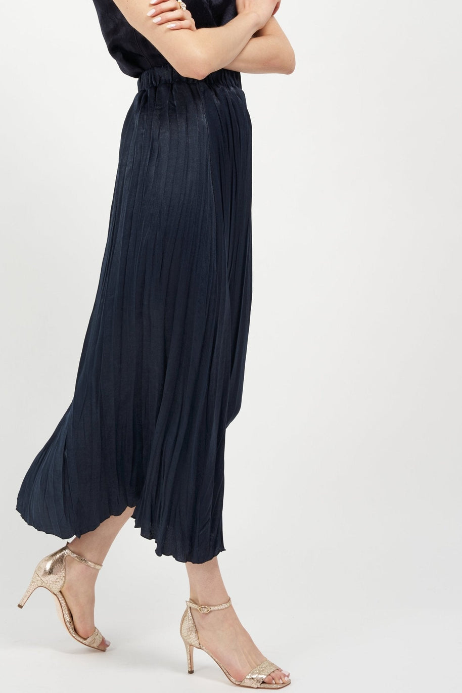 Joan Oloff Simone Champagne Metallic Snake