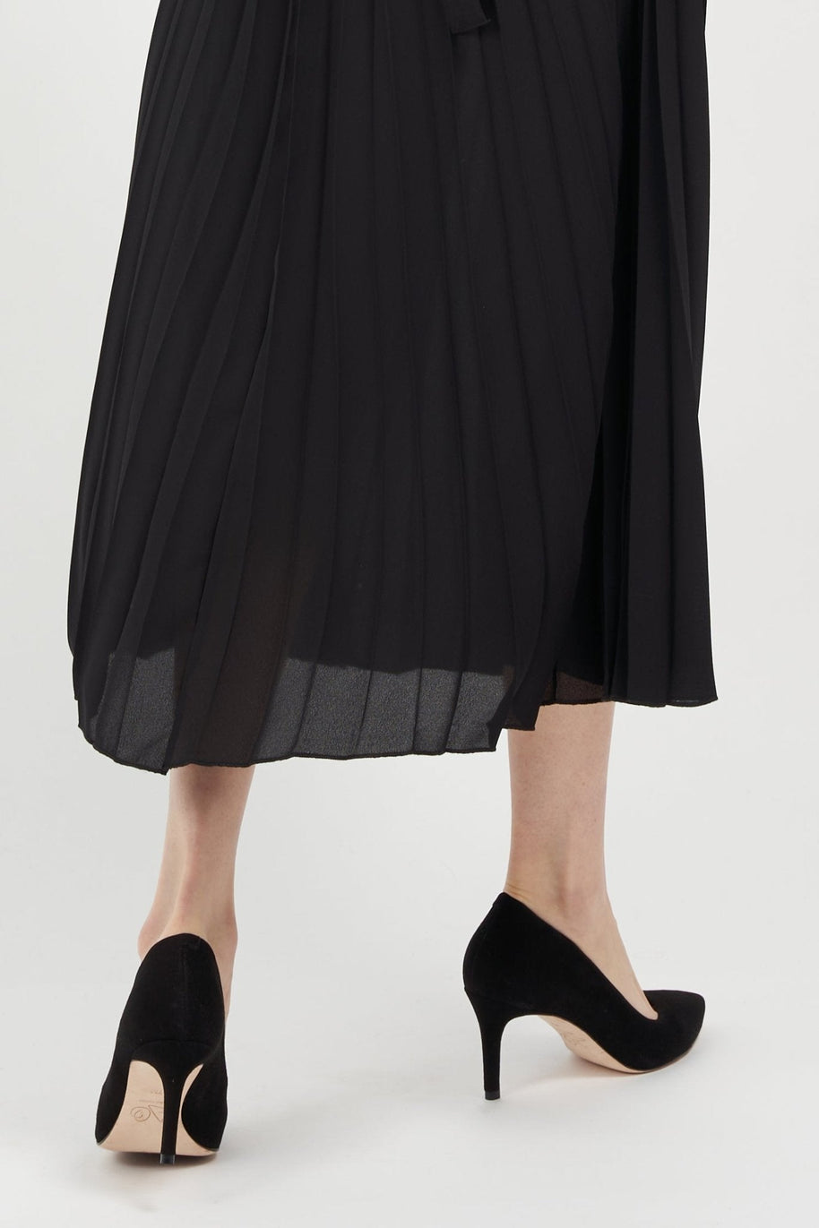 Joan Oloff Deborah Black Kid Suede
