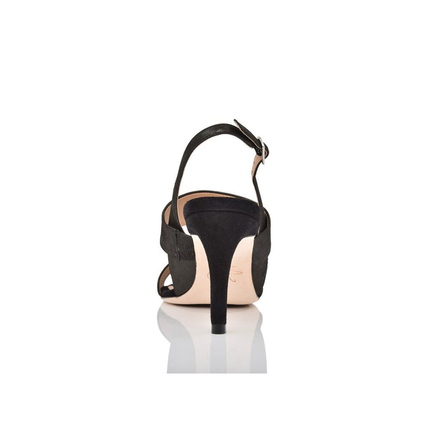 Joan Oloff Fortune Black Shimmer Suede