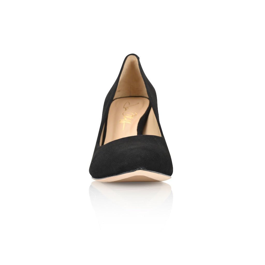 Joan Oloff Deborah Black Kid Suede