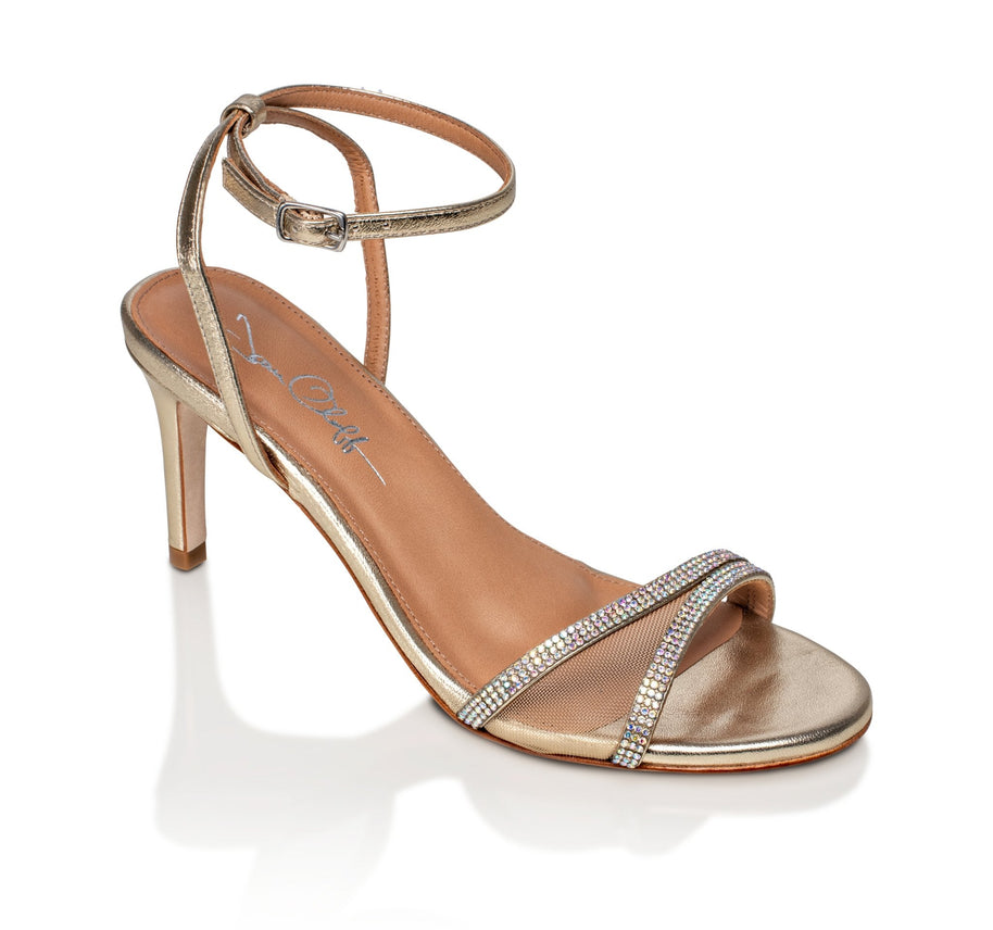 Joan Oloff Fame Gold Metallic Luxury Kid Nappa