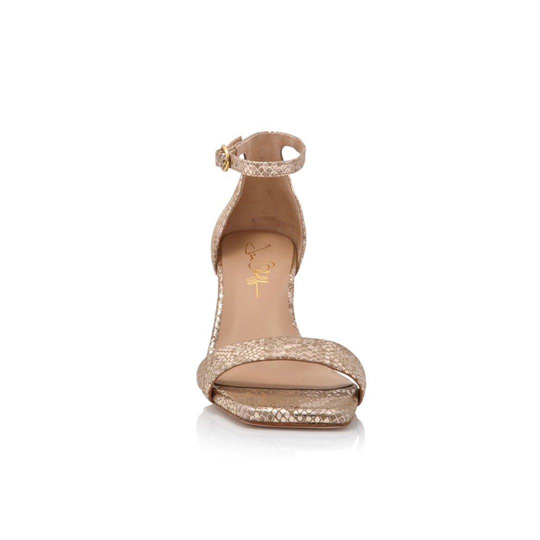 Joan Oloff Simone Champagne Metallic Snake