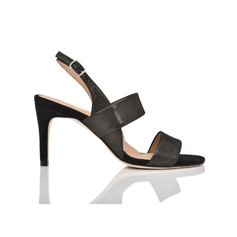 Joan Oloff Fortune Black Shimmer Suede