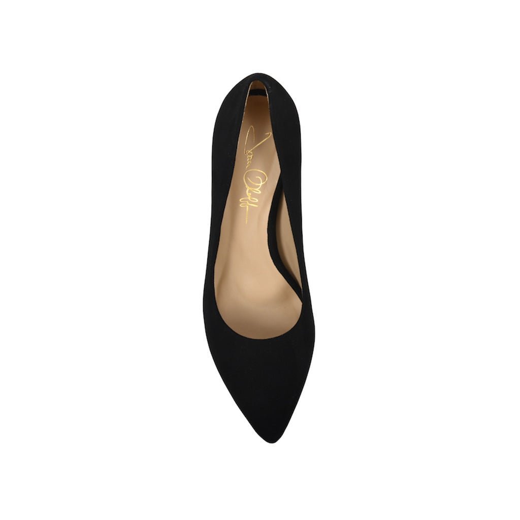 Joan Oloff Deborah Black Kid Suede