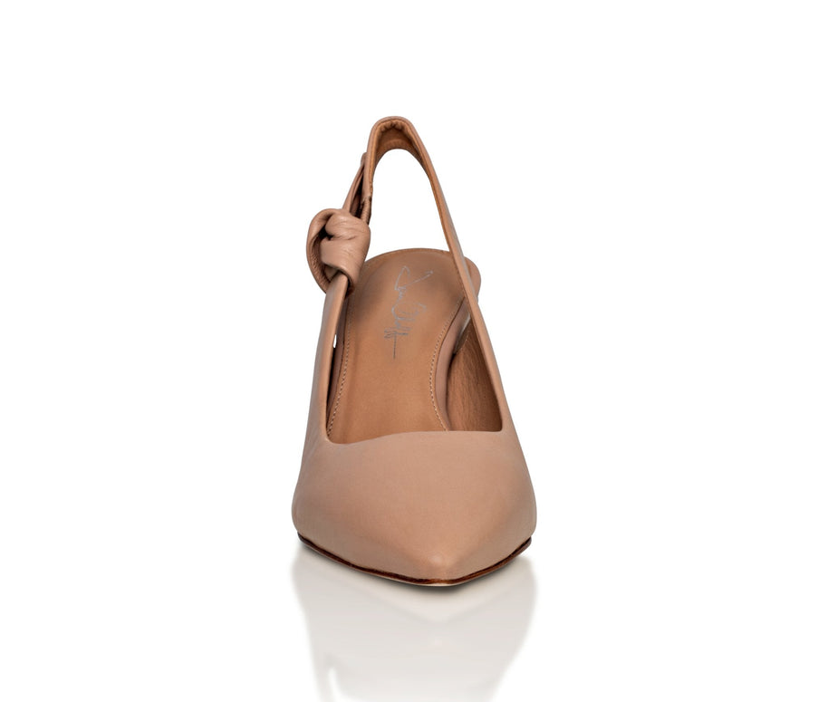 Joan Oloff Daphne Taupe Luxury Kid Nappa