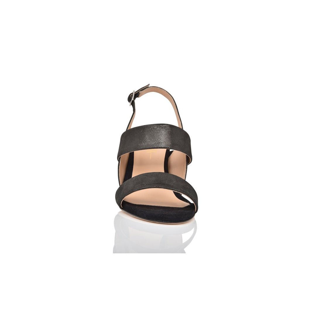 Joan Oloff Fortune Black Shimmer Suede
