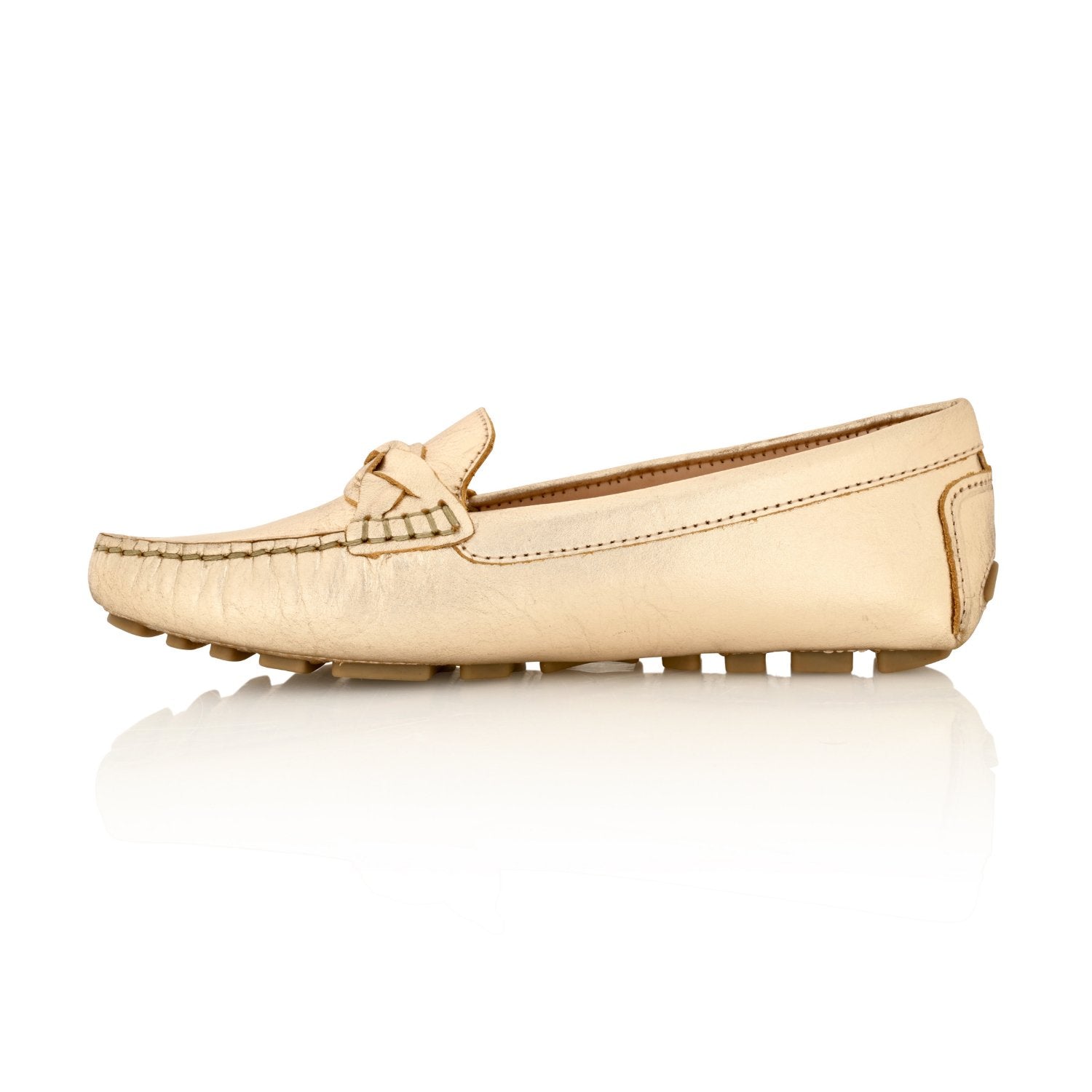 Joan Oloff Piper Gold Metallic Leather