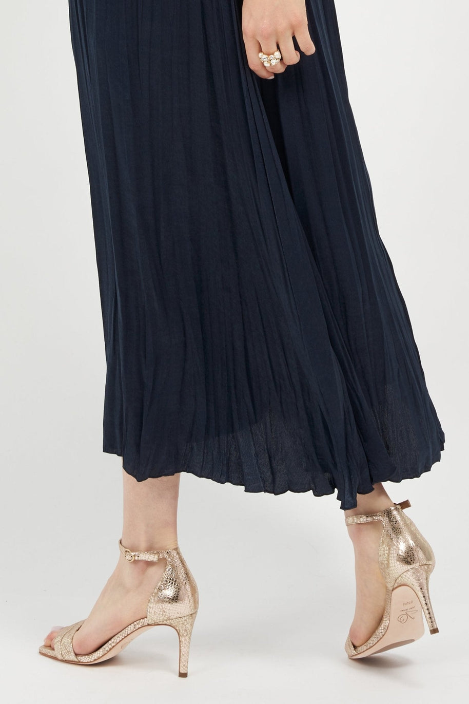 Joan Oloff Simone Champagne Metallic Snake