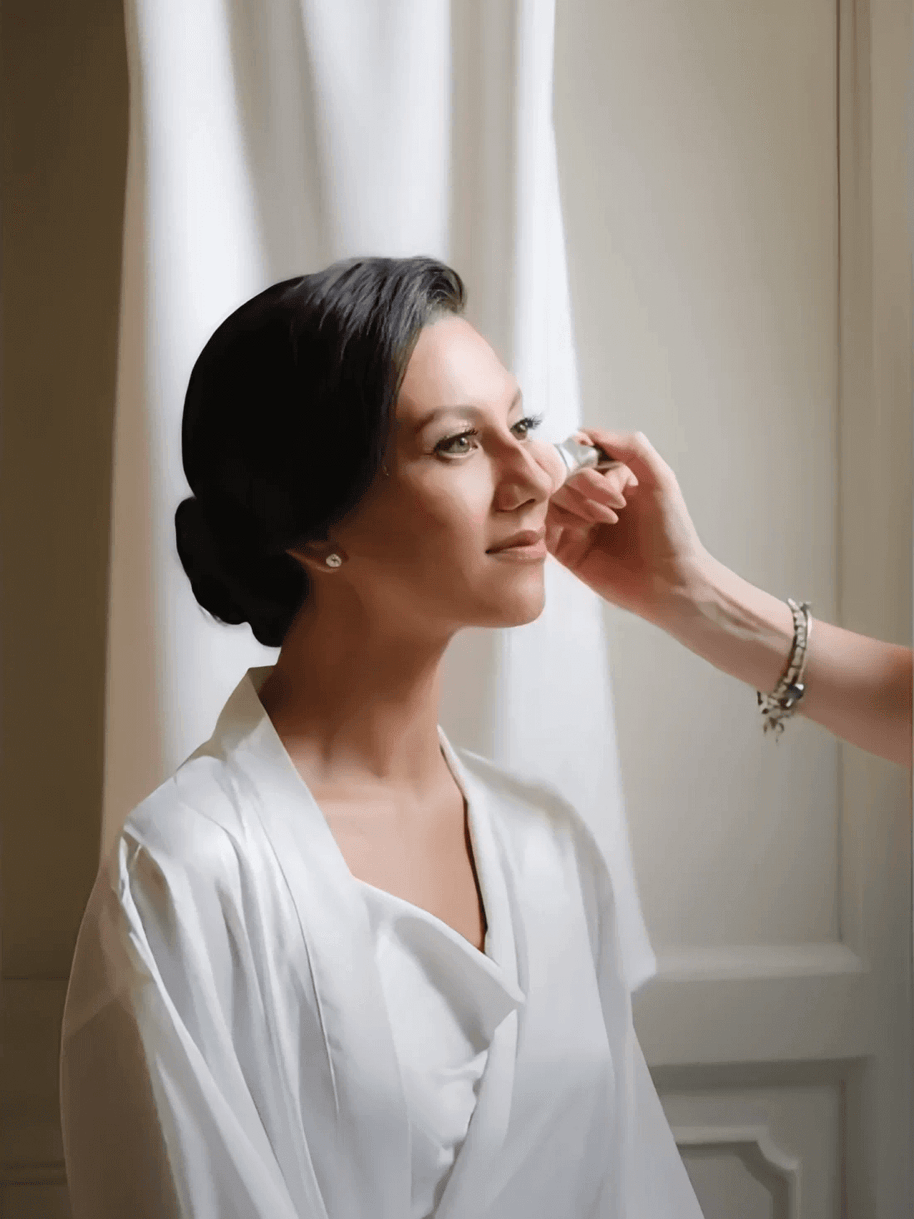 Ulivary Elegant Robe Dress & Pajama Set Bridal